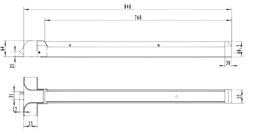 DORTEC PANIC EXIT DEVICE