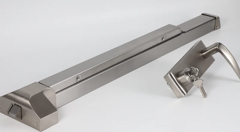 panic device with lever trim