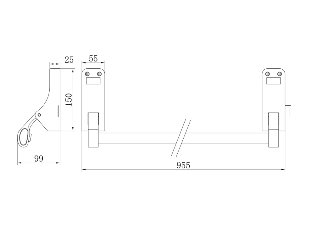 panic door push bar