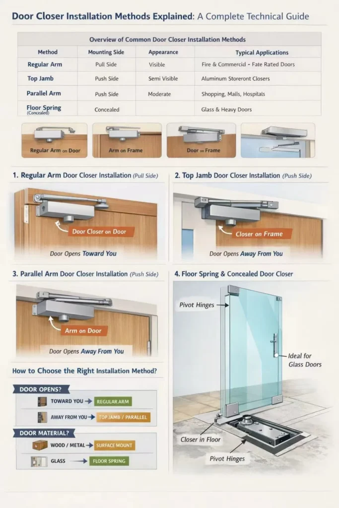 door closer installation