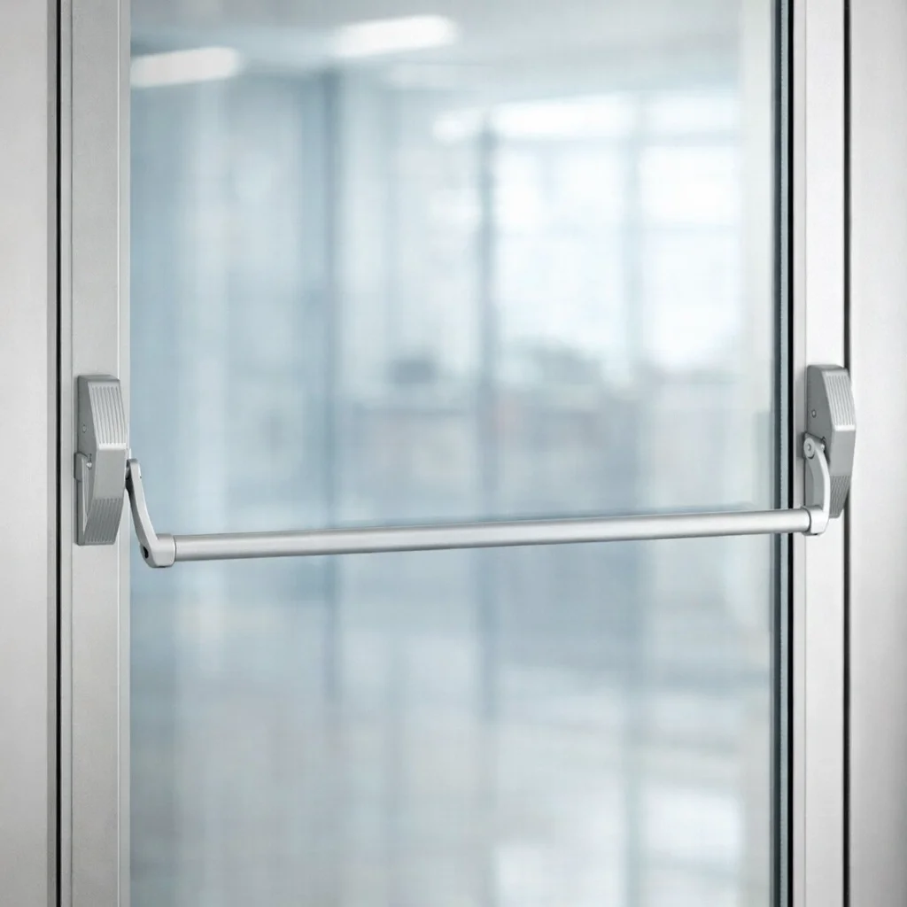 panic bars for glass doors